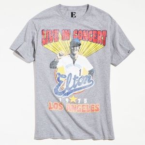 Urban Outfitters Elton John Los Angeles Live in Concert 1975 Grey T-Shirt